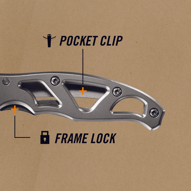 Gerber Paraframe Mini - Stainless - Fine Edge