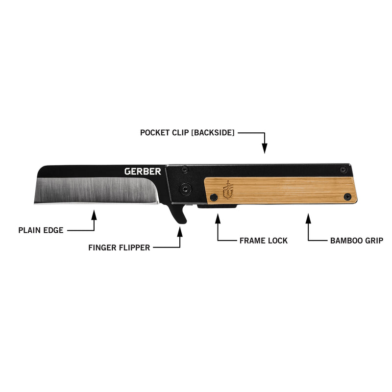 Gerber Quadrant - Bamboo - Fine Edge