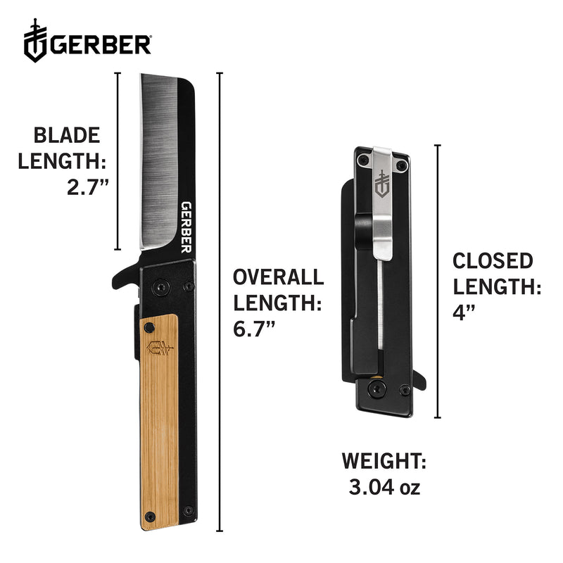 Gerber Quadrant - Bamboo - Fine Edge