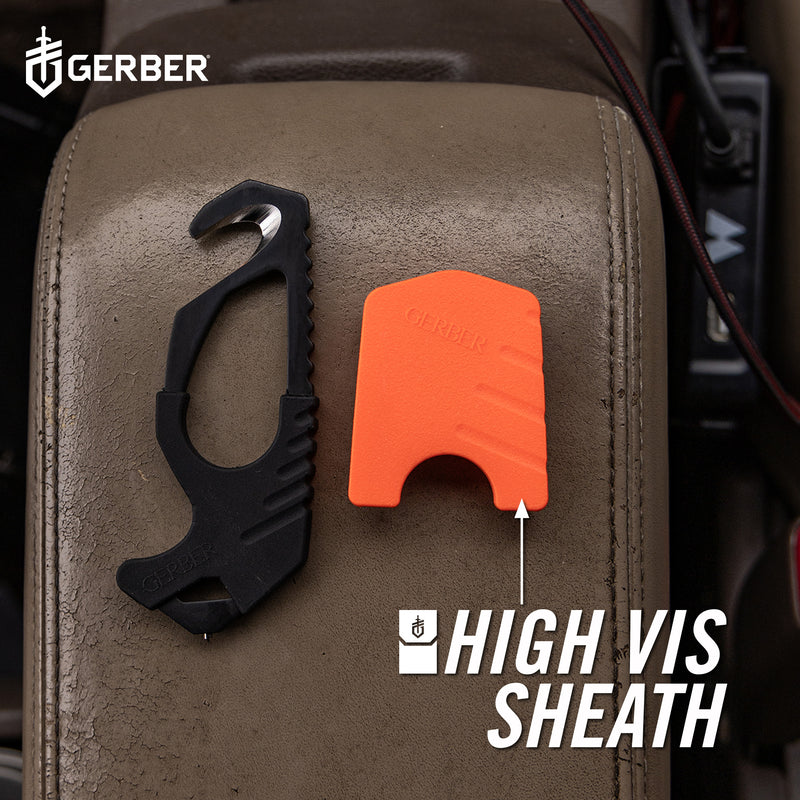 Gerber Strap Cutter 2.0 - Black - Orange Sheath