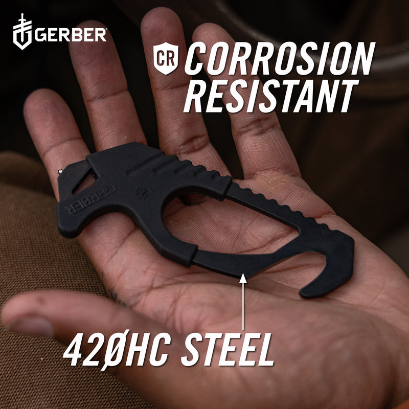 Gerber Strap Cutter 2.0 - Black - Orange Sheath