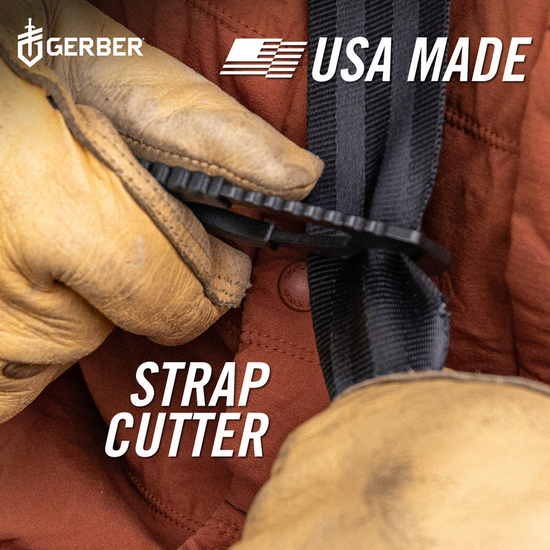 Gerber Strap Cutter 2.0 - Black - Orange Sheath