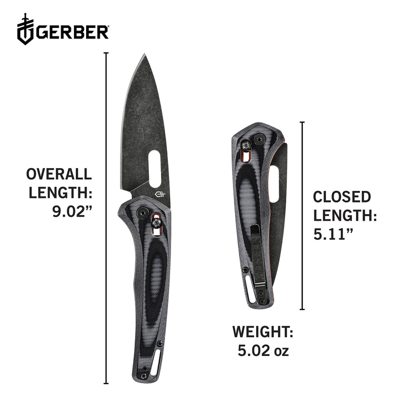 Gerber Sumo Clip Folding - Grey - Fine Edge