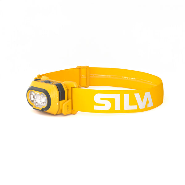 Silva Discover - 2 x semi high power LEDs, 1 x red/orange LED. 3AAA or Hybrid battery (not included) - 500 lumens