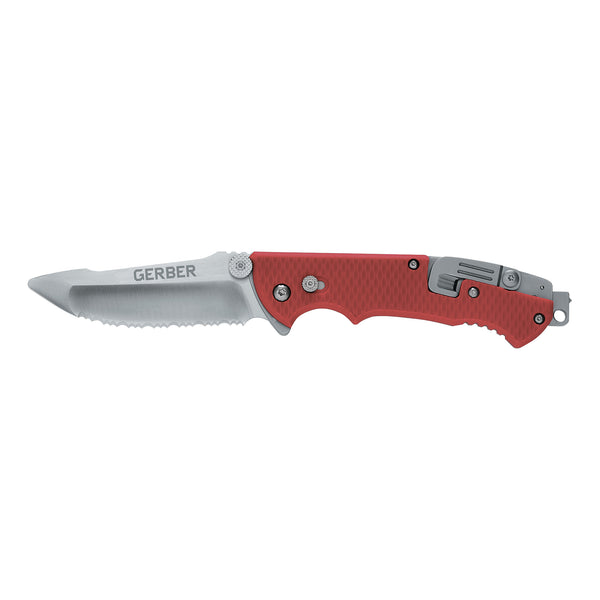 Gerber Hinderer Rescue Knife Red