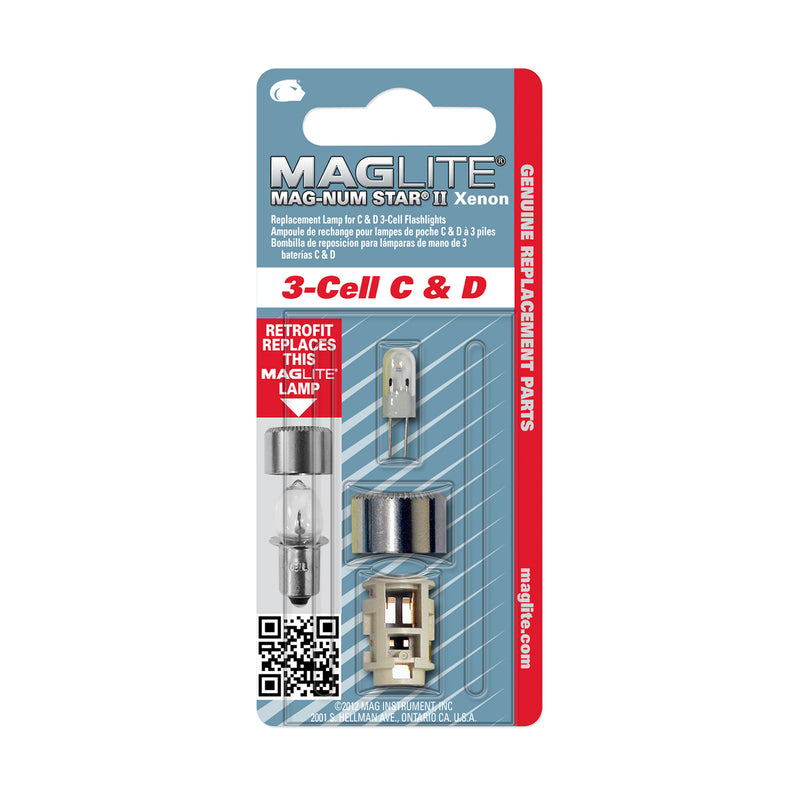 Maglite LMXA301 Mag-Num Star II Xenon Bulb