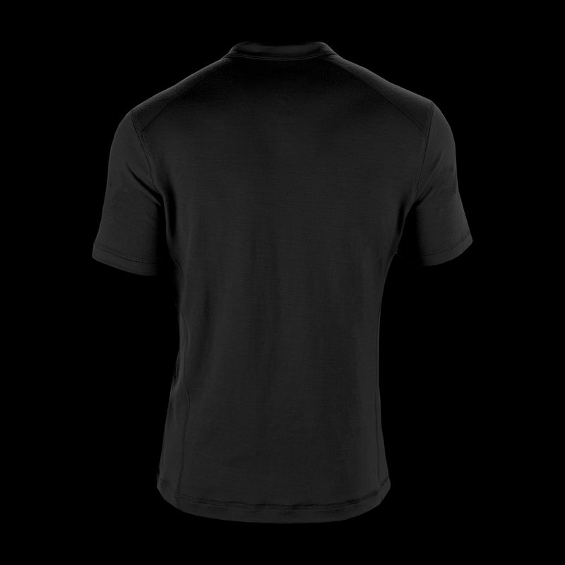 TAD Huntsman Henley Short Sleeve Black