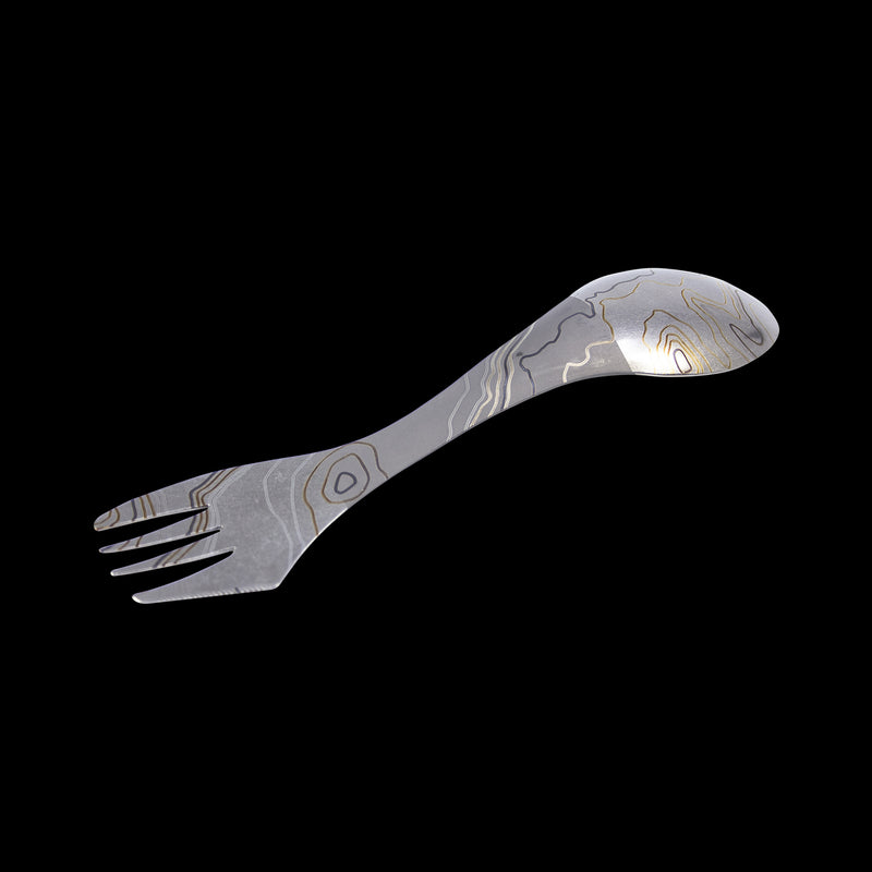 TAD LMF Spork TAD Edition Titanium Topo Titanium