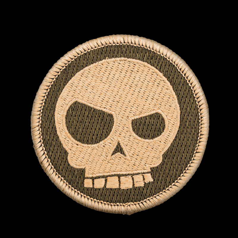 TAD Mean T-Skull Patch Gunmetal